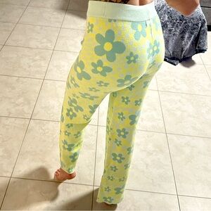 Altard State/ Yellow & Green floral pants/ Size XS/ New with tags